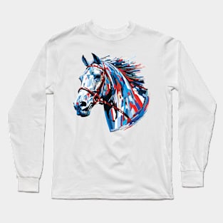 Horse Animal Freedom World Nature Beauty Abstract Long Sleeve T-Shirt